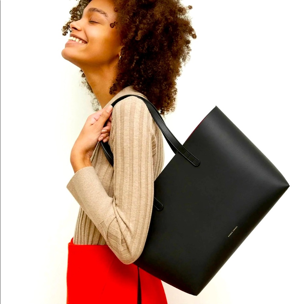 Mansur Gavriel tote. Black/black with pouch